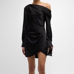 Elegant Black One-Shoulder Dress